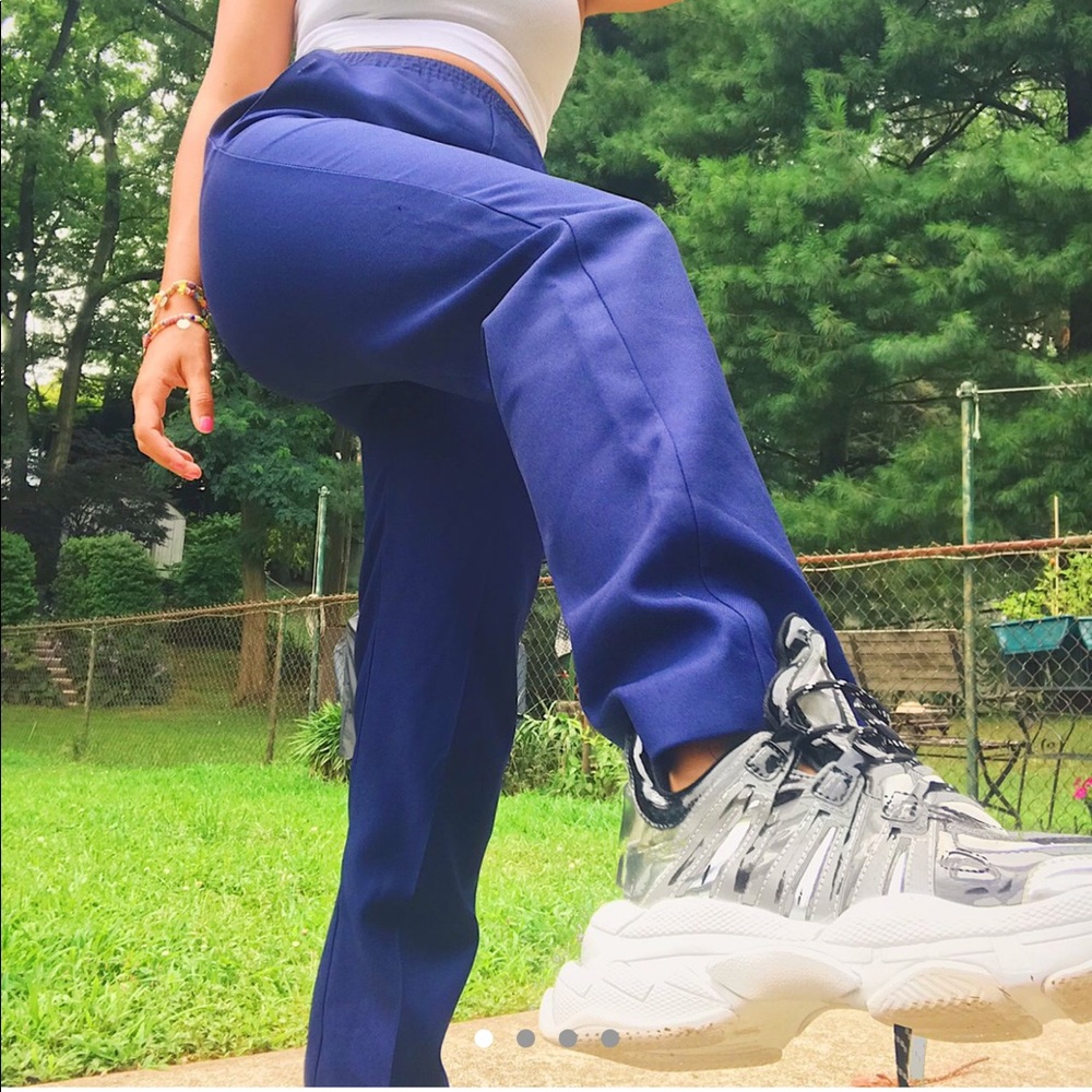 Navy blue vintage pants